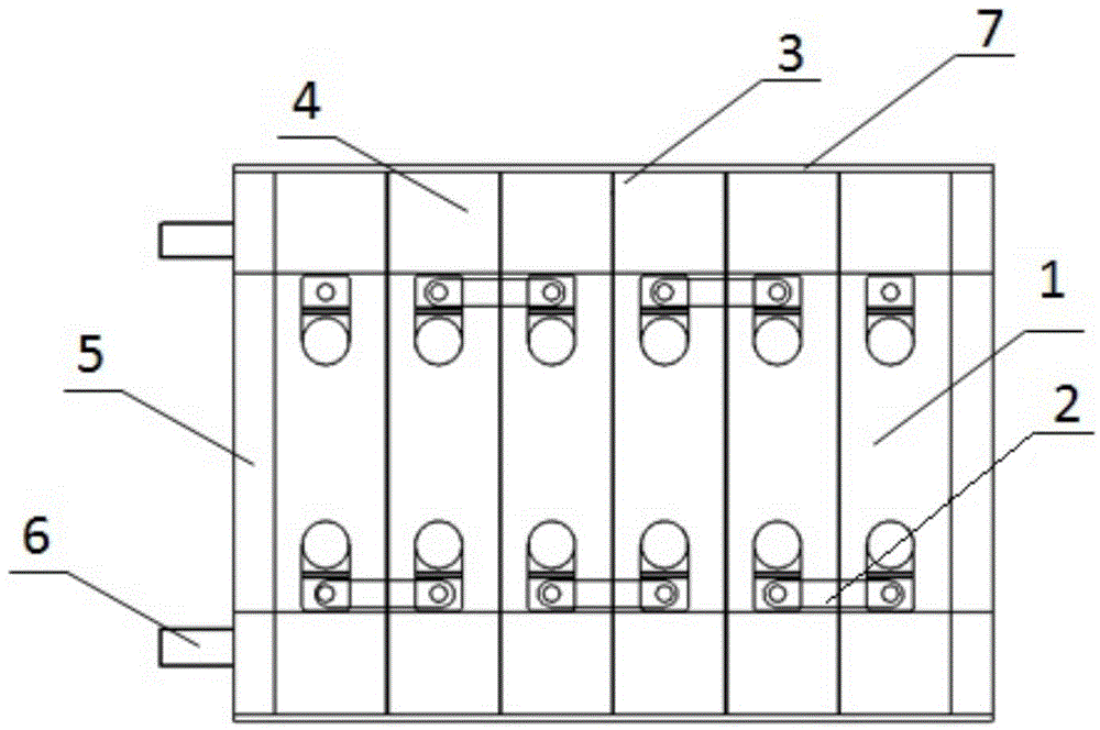 Temperature control system of power modular battery
