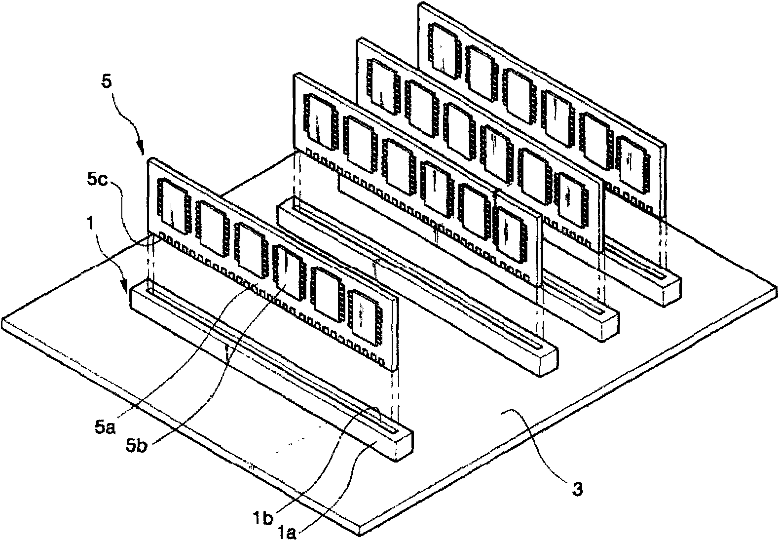 One-touch popping device of memory module test socket