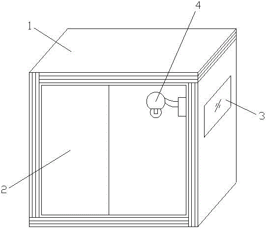 Observation box for indoor behavior of insects and application thereof