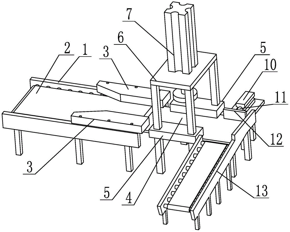 Insulating paper flattening device for motor core