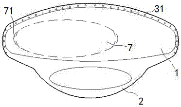 Static flashing light hand bell