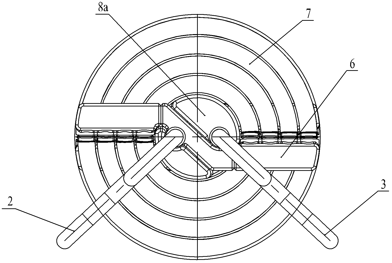 Flue gas waste heat recovery device