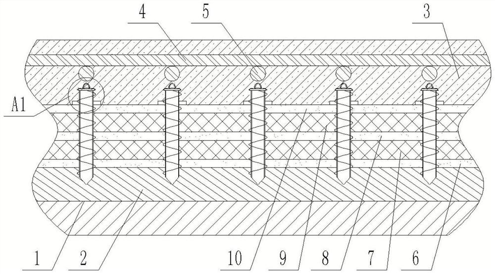 Active induced cracking device suitable for continuous reinforced concrete pavement