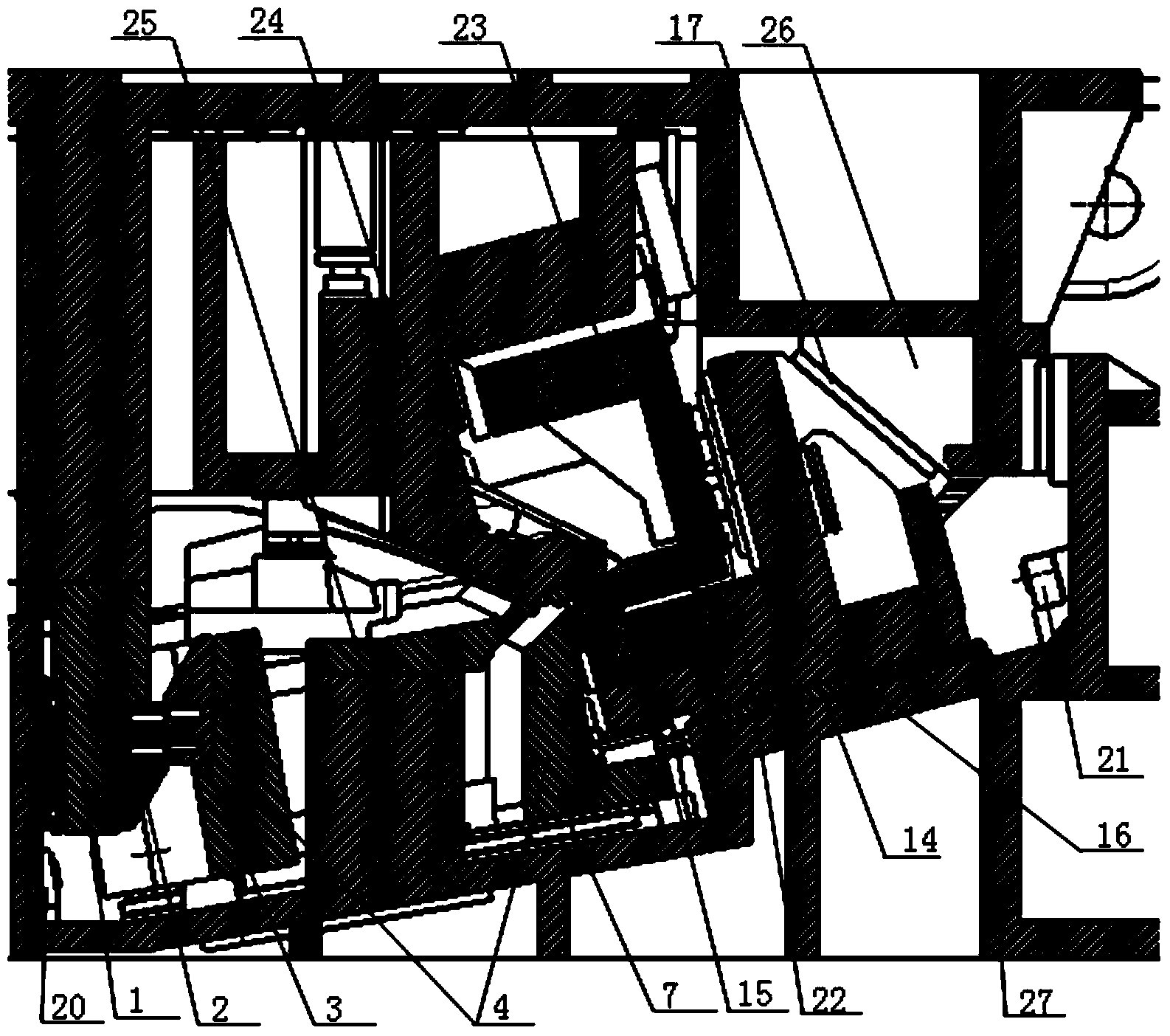 Lateral shaping tapered wedge mechanism