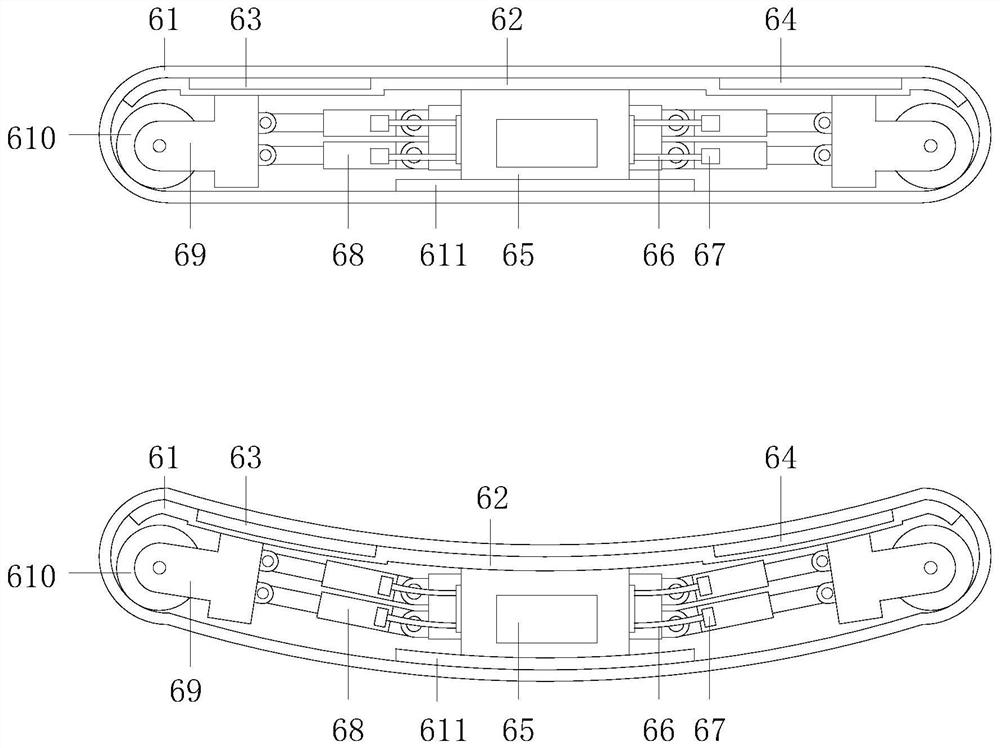 A treadmill running posture and foothold auxiliary correction device for body shaping and fat reduction