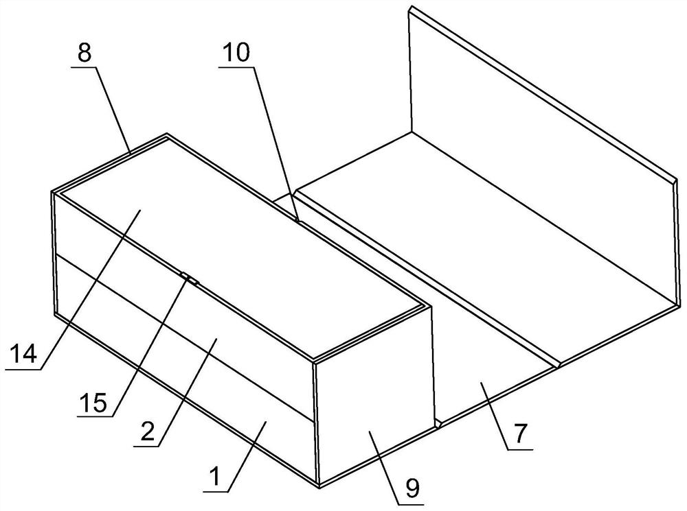 Double-layer folding moon cake box and its manufacturing process