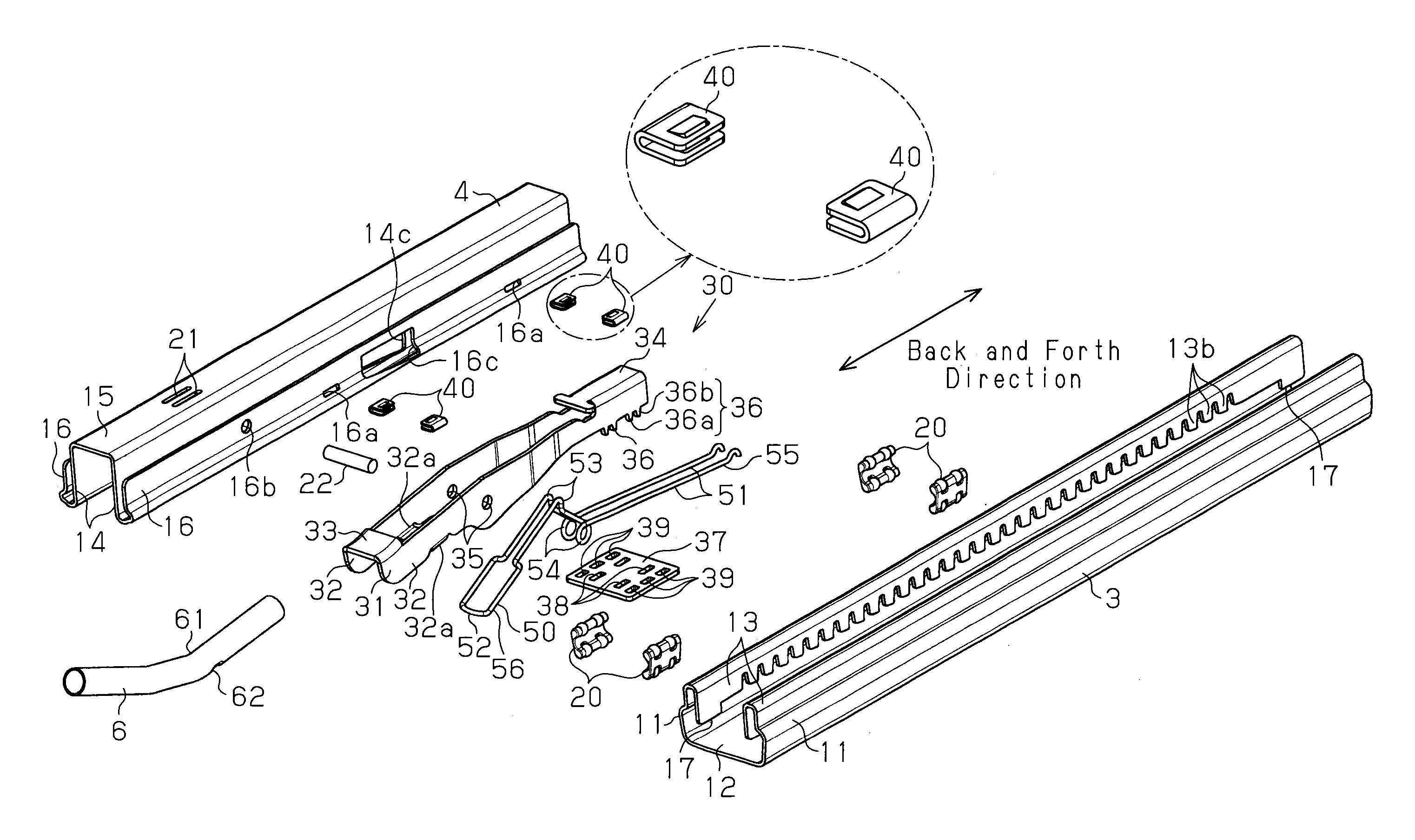 Seat sliding device for vehicle