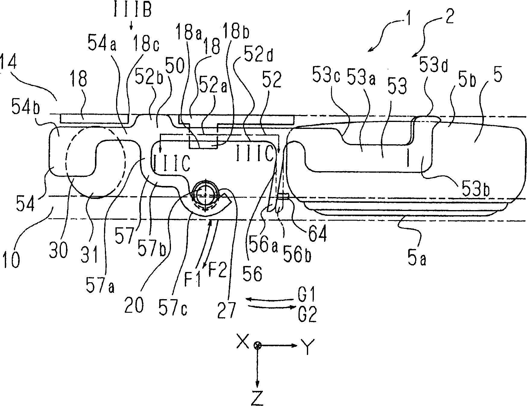 Plate-like holding structure and electronic timepiece having the same
