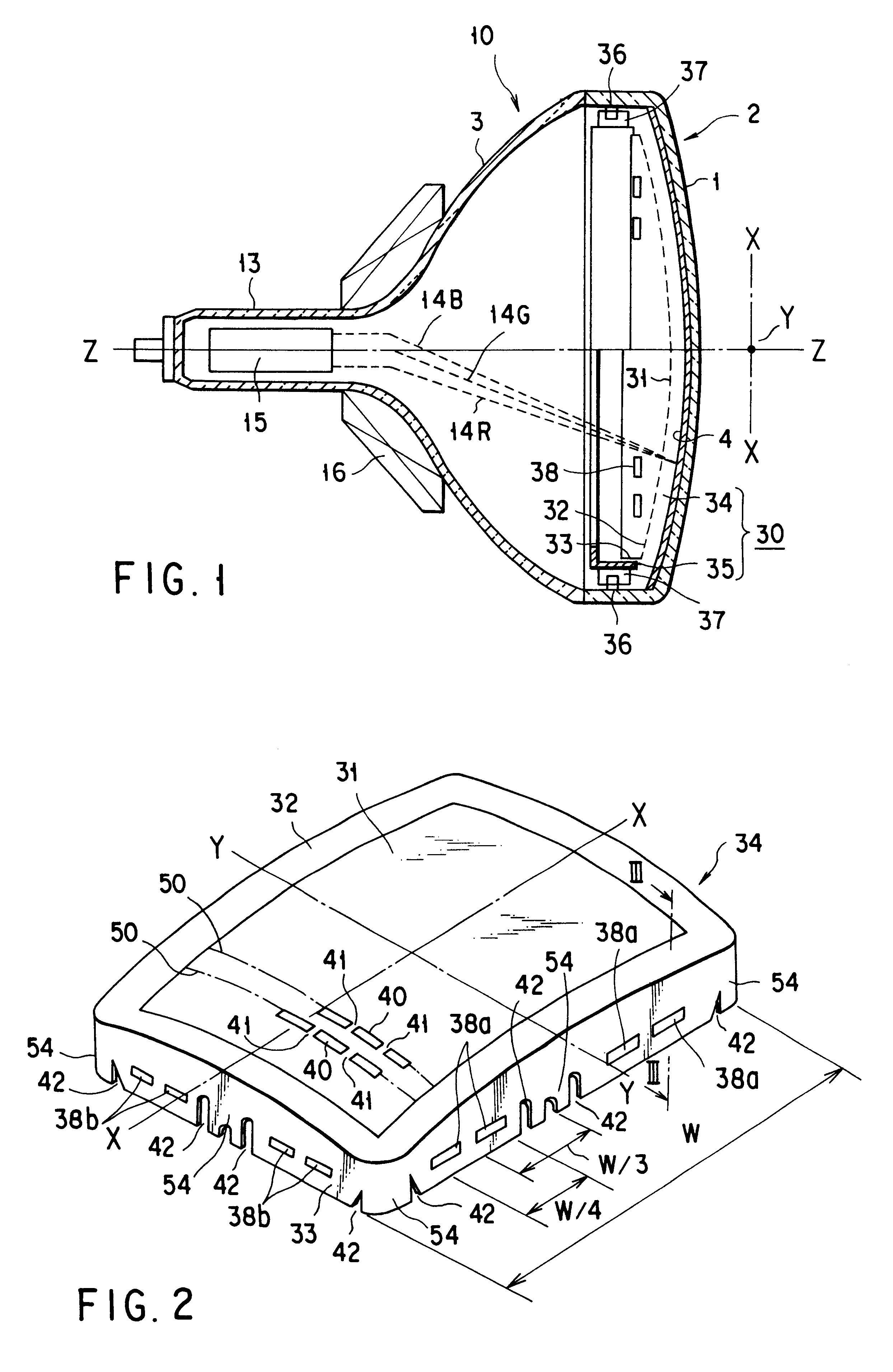 Color cathode ray tube for reducing landing drift of electron beams on phosphor layers