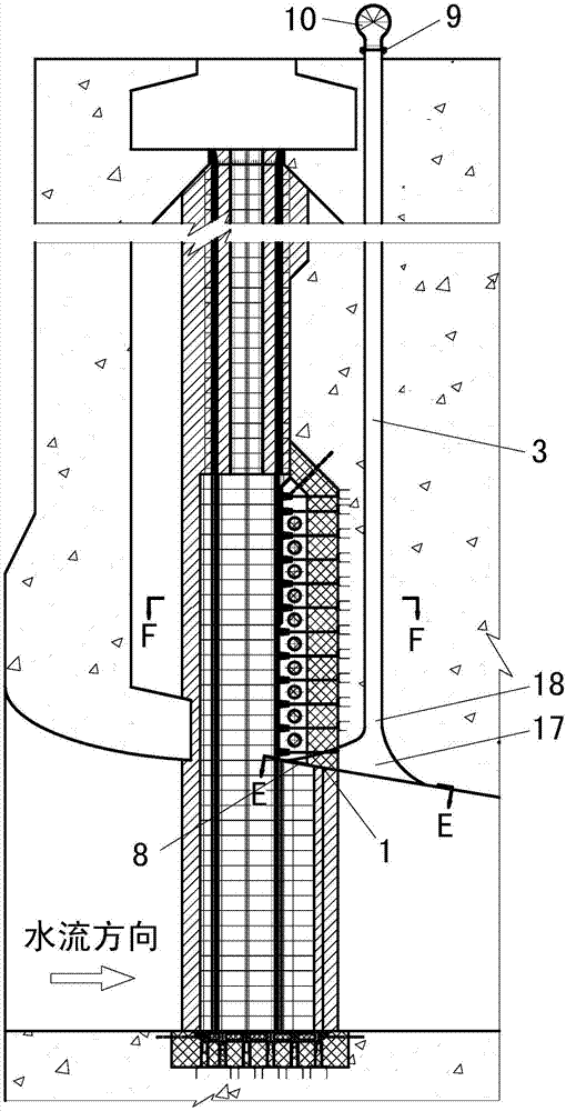 Improving method and bell-mouthed type air ventilation structure of air vent of down-hole plane gate