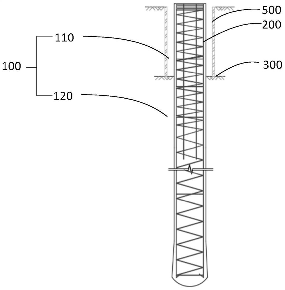 Pile testing method for cast-in-situ bored pile