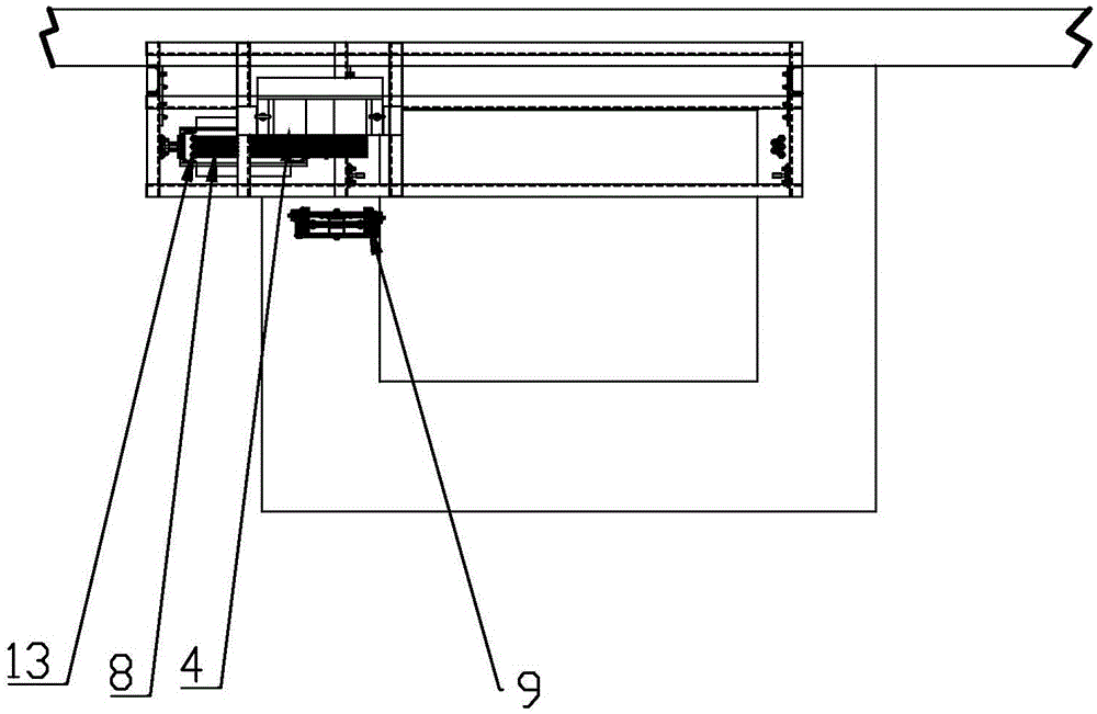 Machine-room-less shaft-less wall-hanging elevator