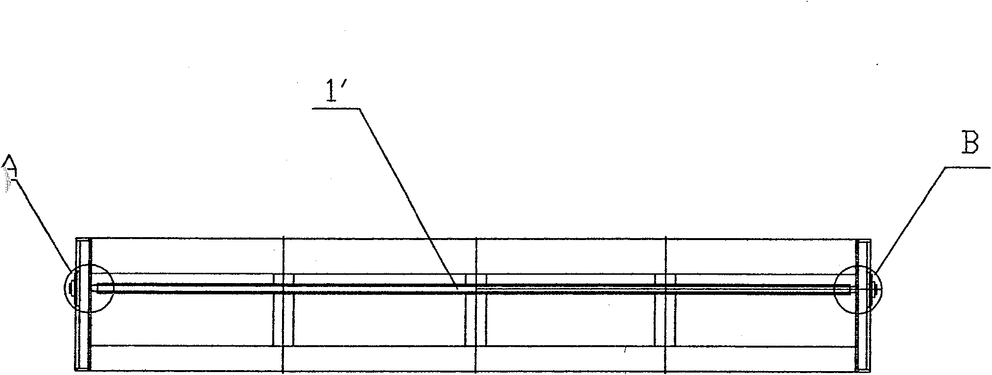 Axial interval regulator for warping machine lead screw