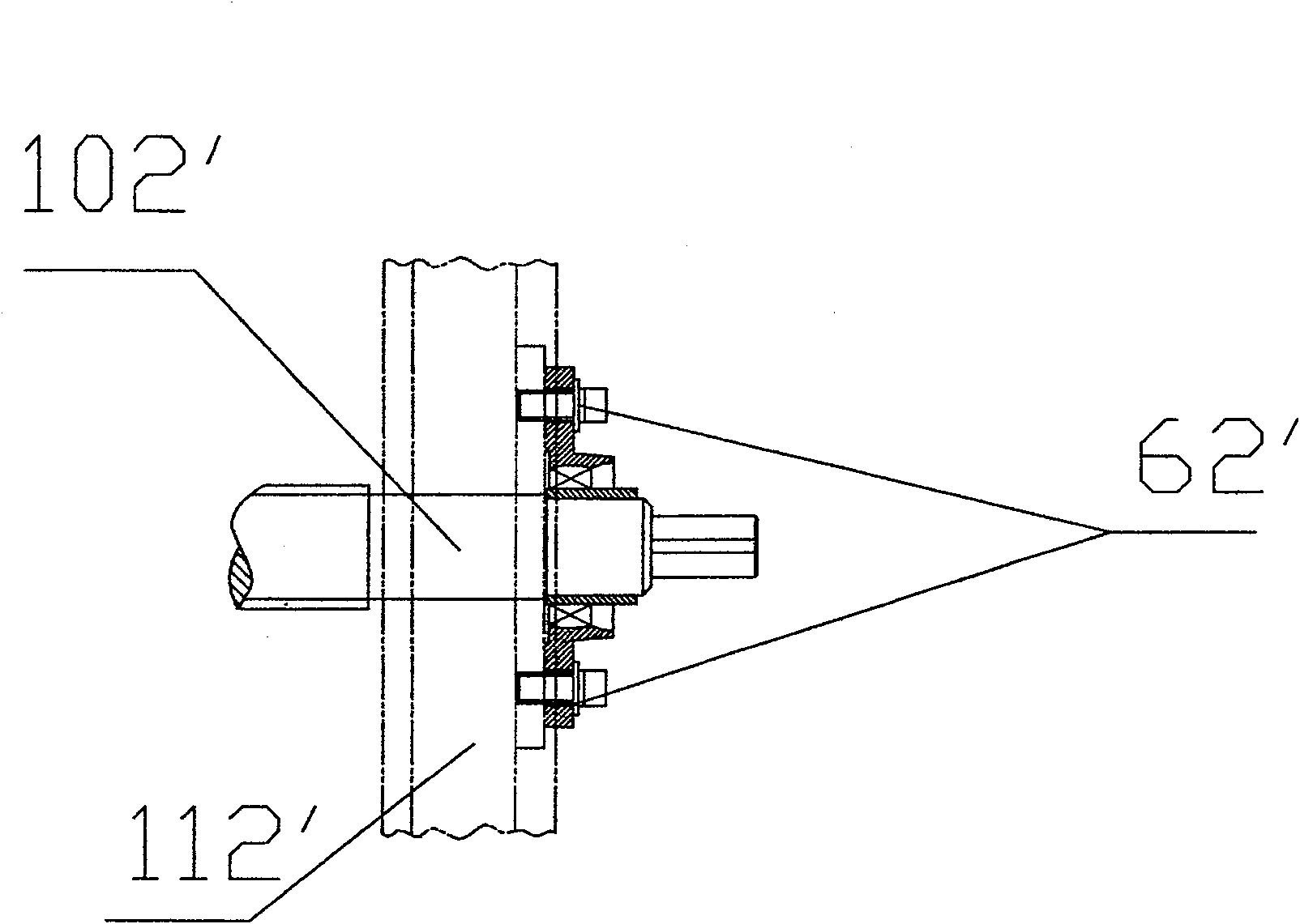 Axial interval regulator for warping machine lead screw