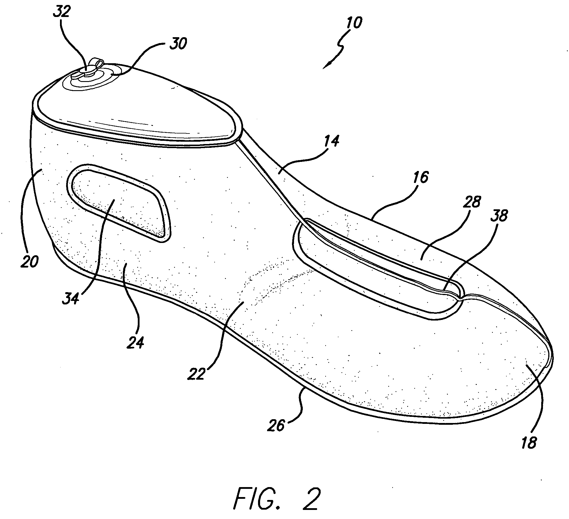 Inflatable shoe tree