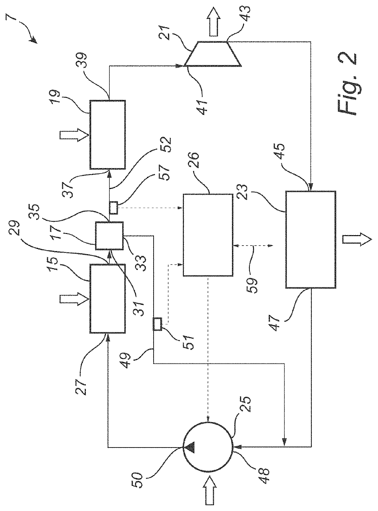 Two stage compact evaporator for vehicle waste heat recovery system