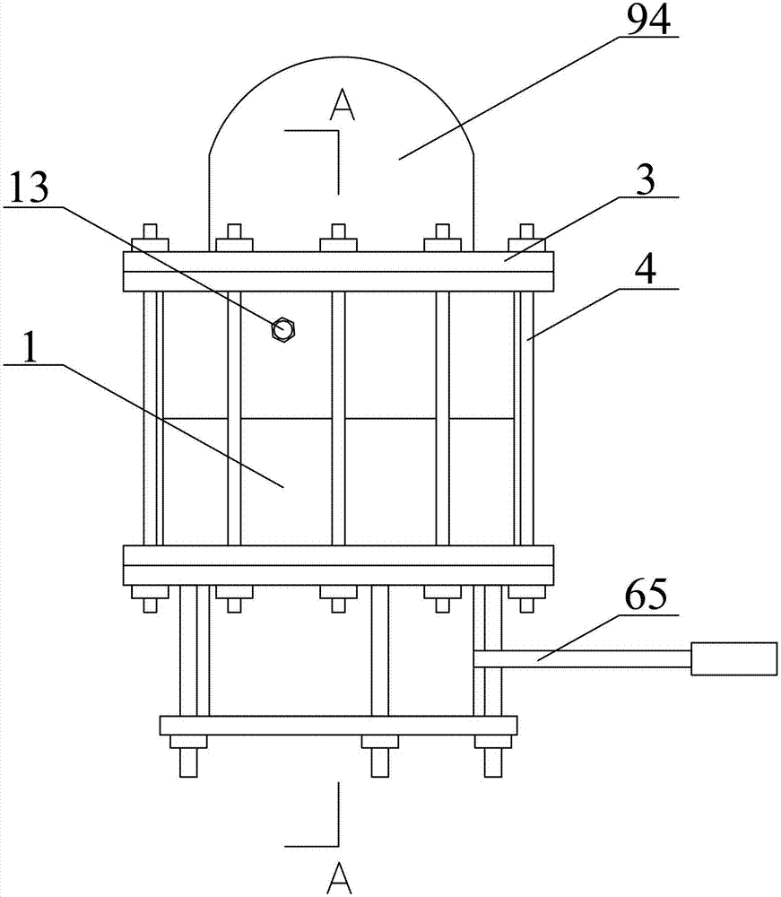 Triaxial test device for asphalt mixture and test method