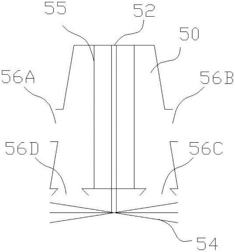 Jet atomization type mining rotational-flow inertial dust remover and application process thereof