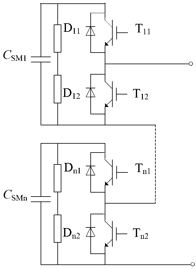 Isolation type DC/DC (direct current/direct current) converter based on modularized multilevel current converter