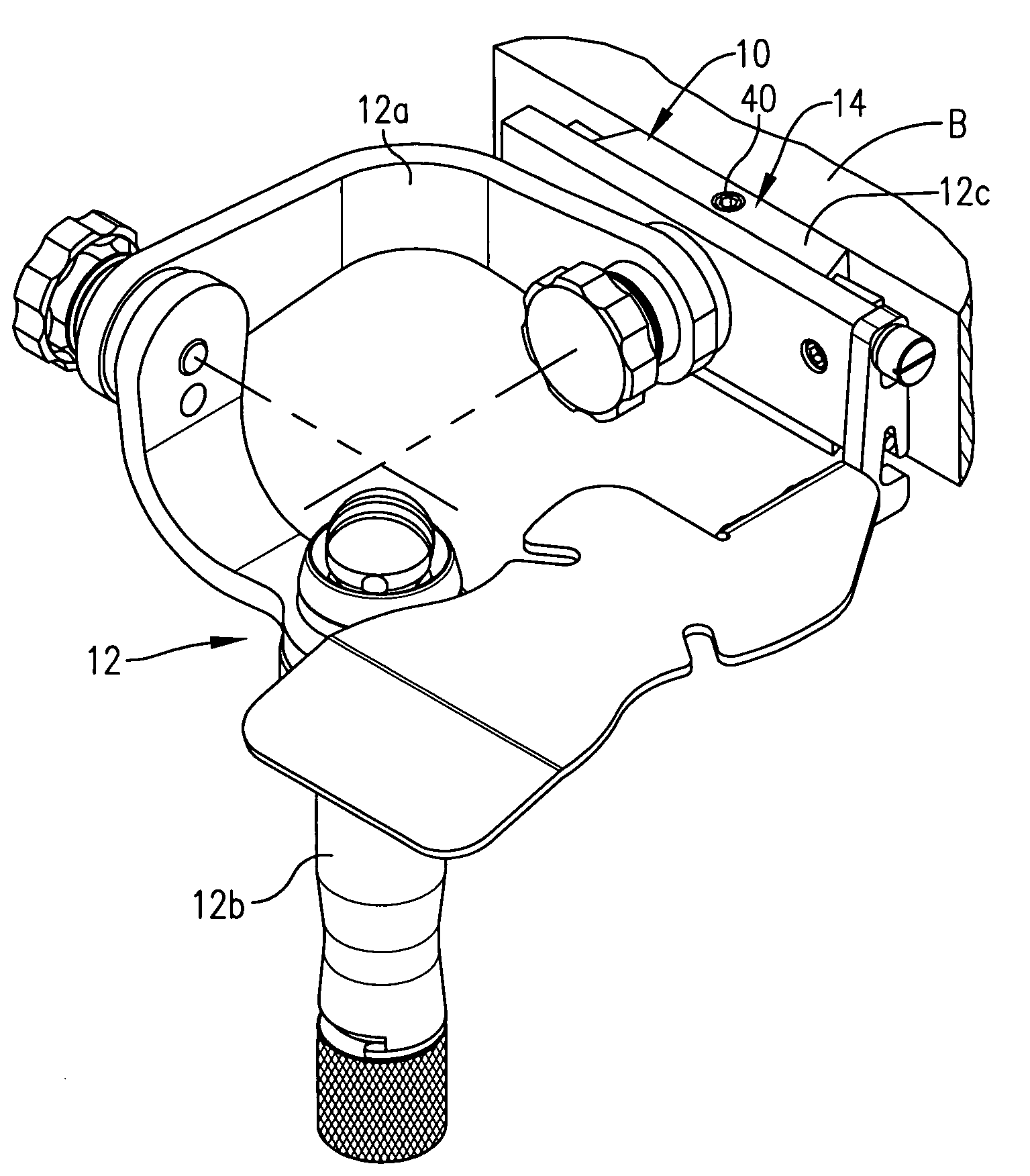 Lockable mount plate