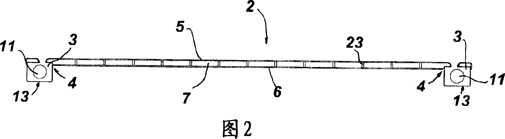 Heating bed structure, vacuum drying system therewith and manufacture thereof