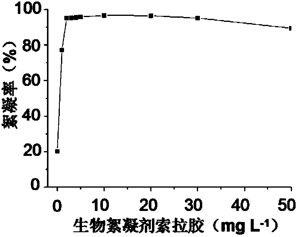 Method for preparing Soraean gum and application thereof in water treatment