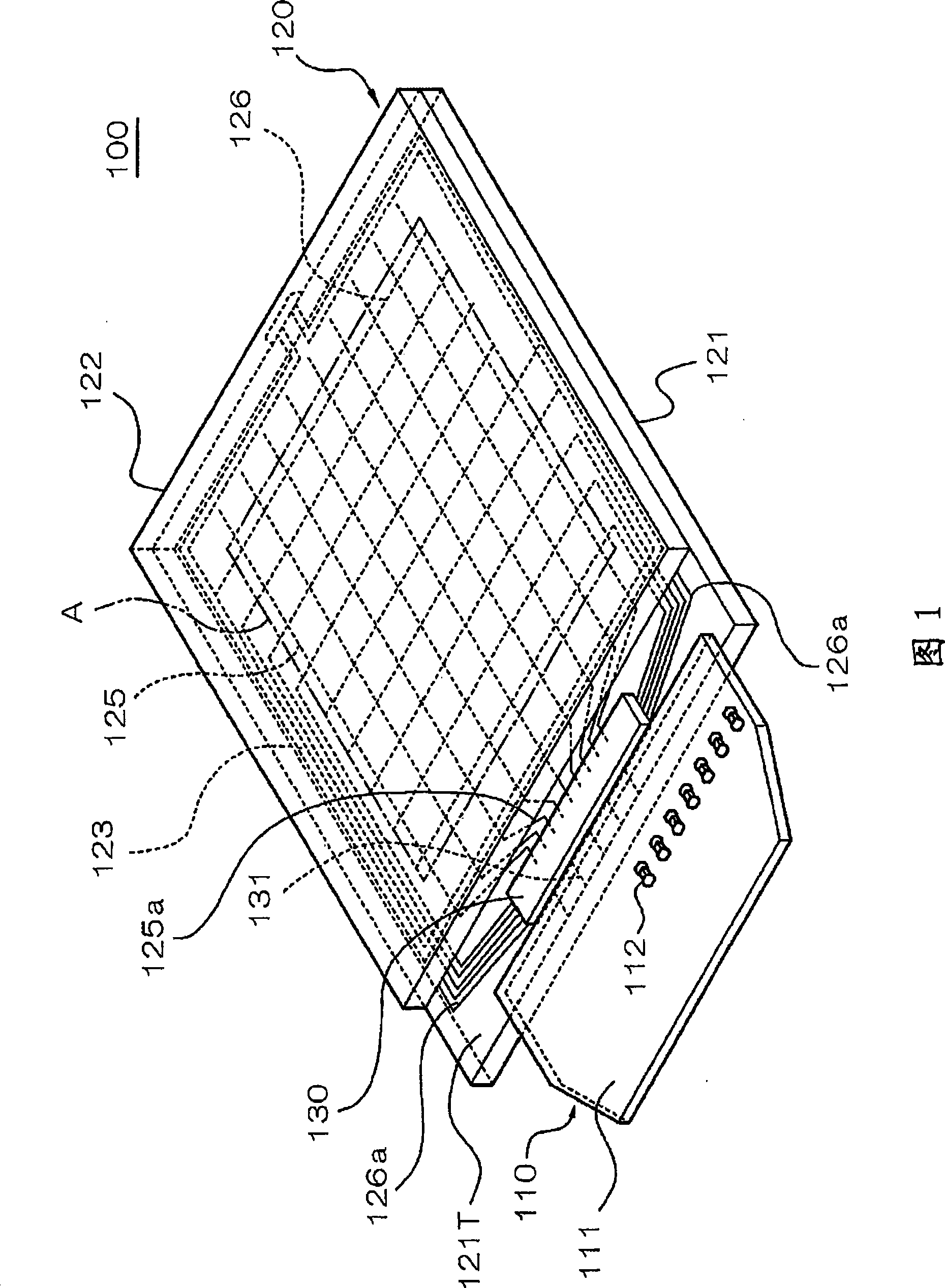 Mounting structure, electrooptic device, and electronic apparatus