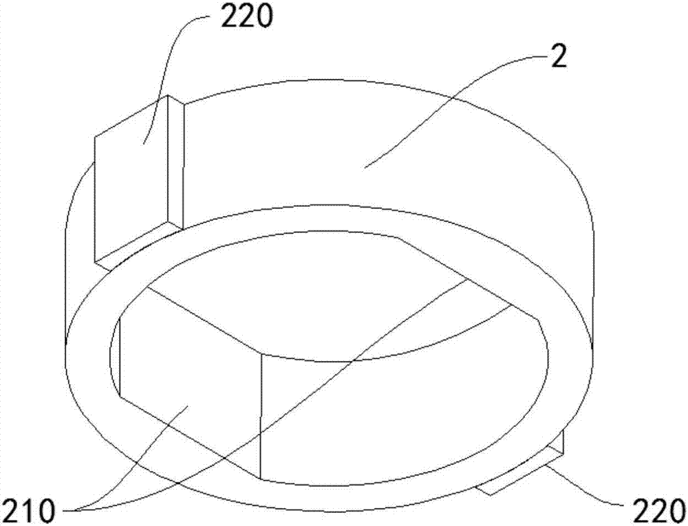 Anti-rotating structure in handle in ultrasonic scaler