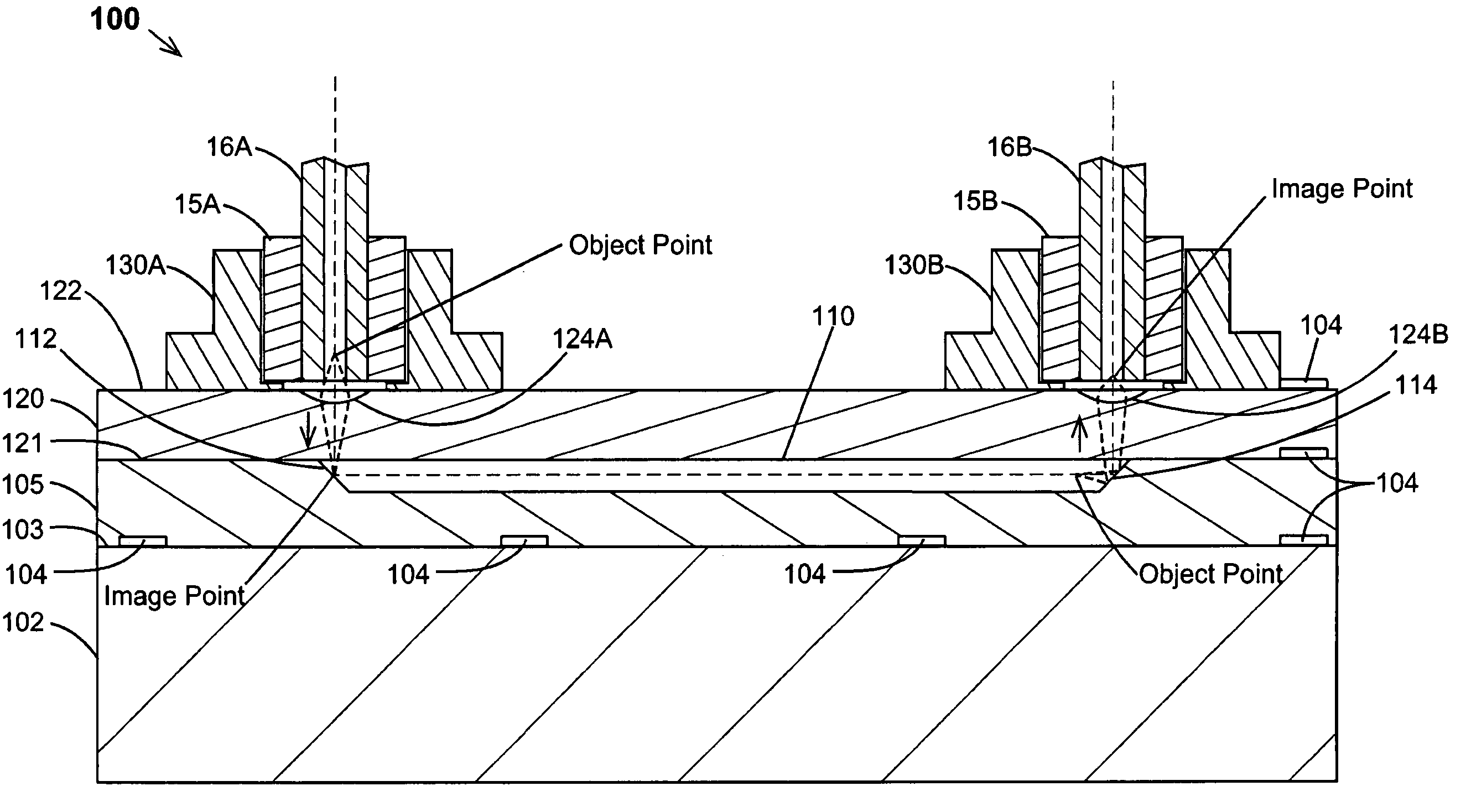 Optical backplanes with integrated optical couplers and methods of making the same