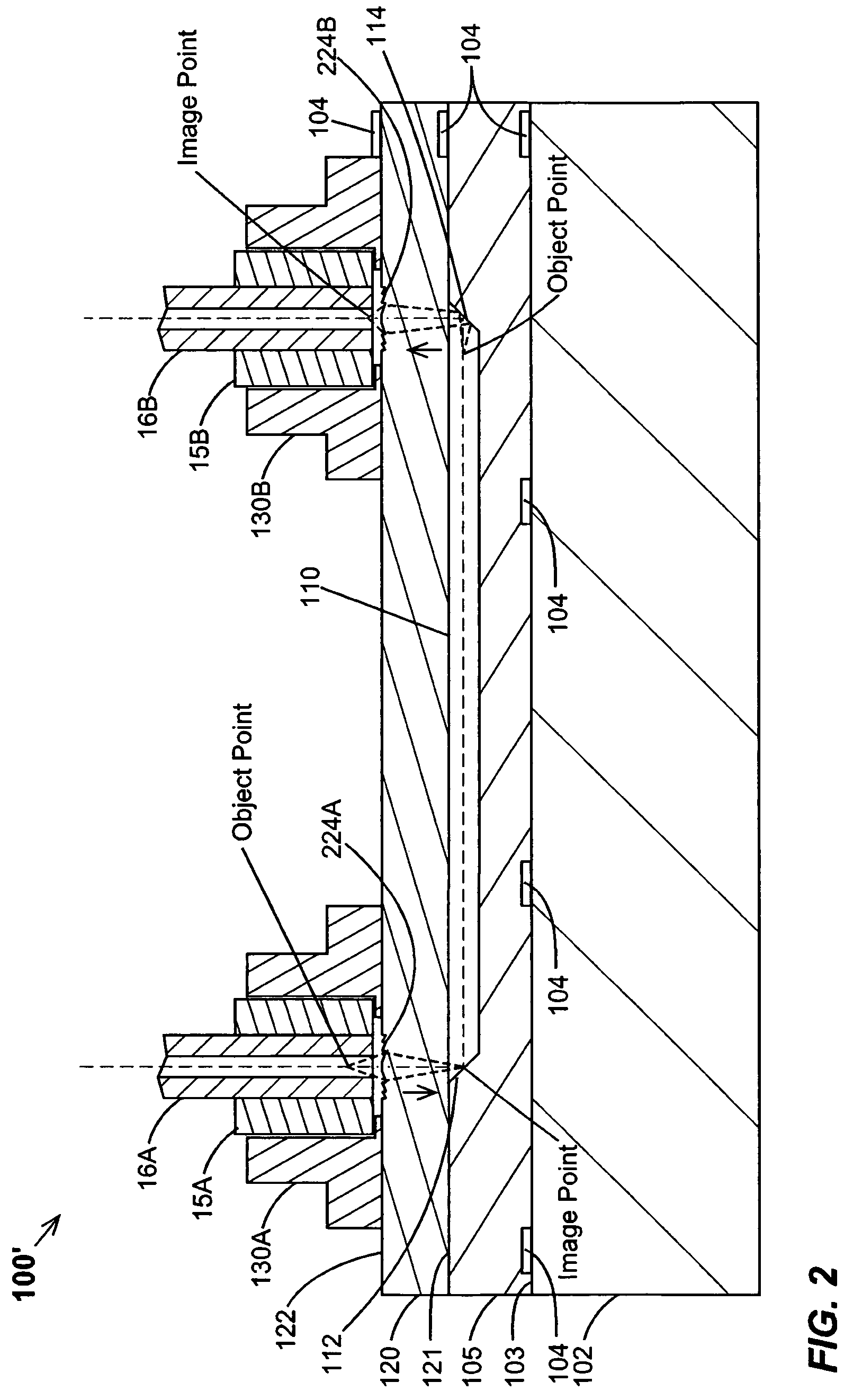 Optical backplanes with integrated optical couplers and methods of making the same