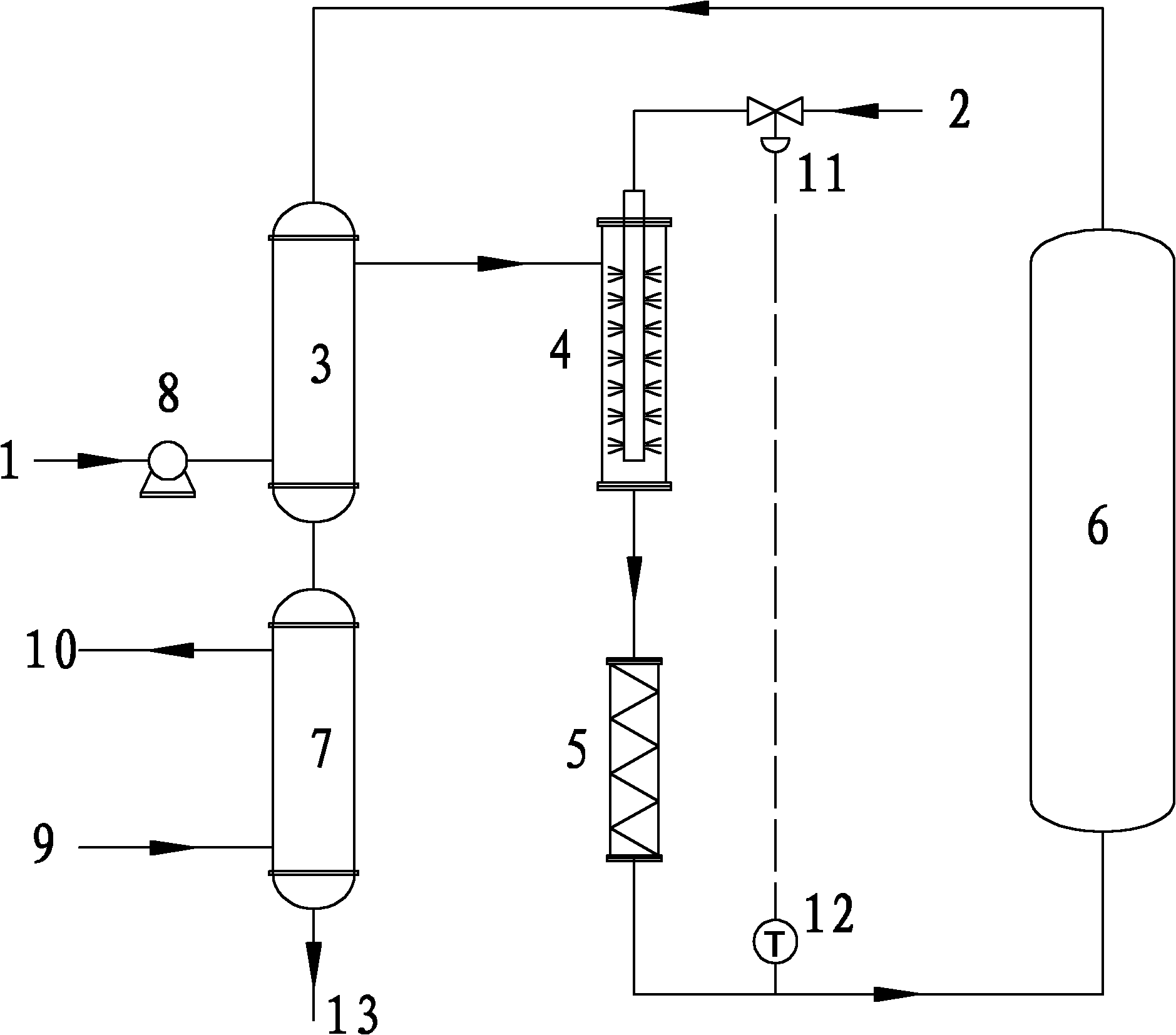 Process for hydrolyzing alpha-olefin sulfonate and system for ...