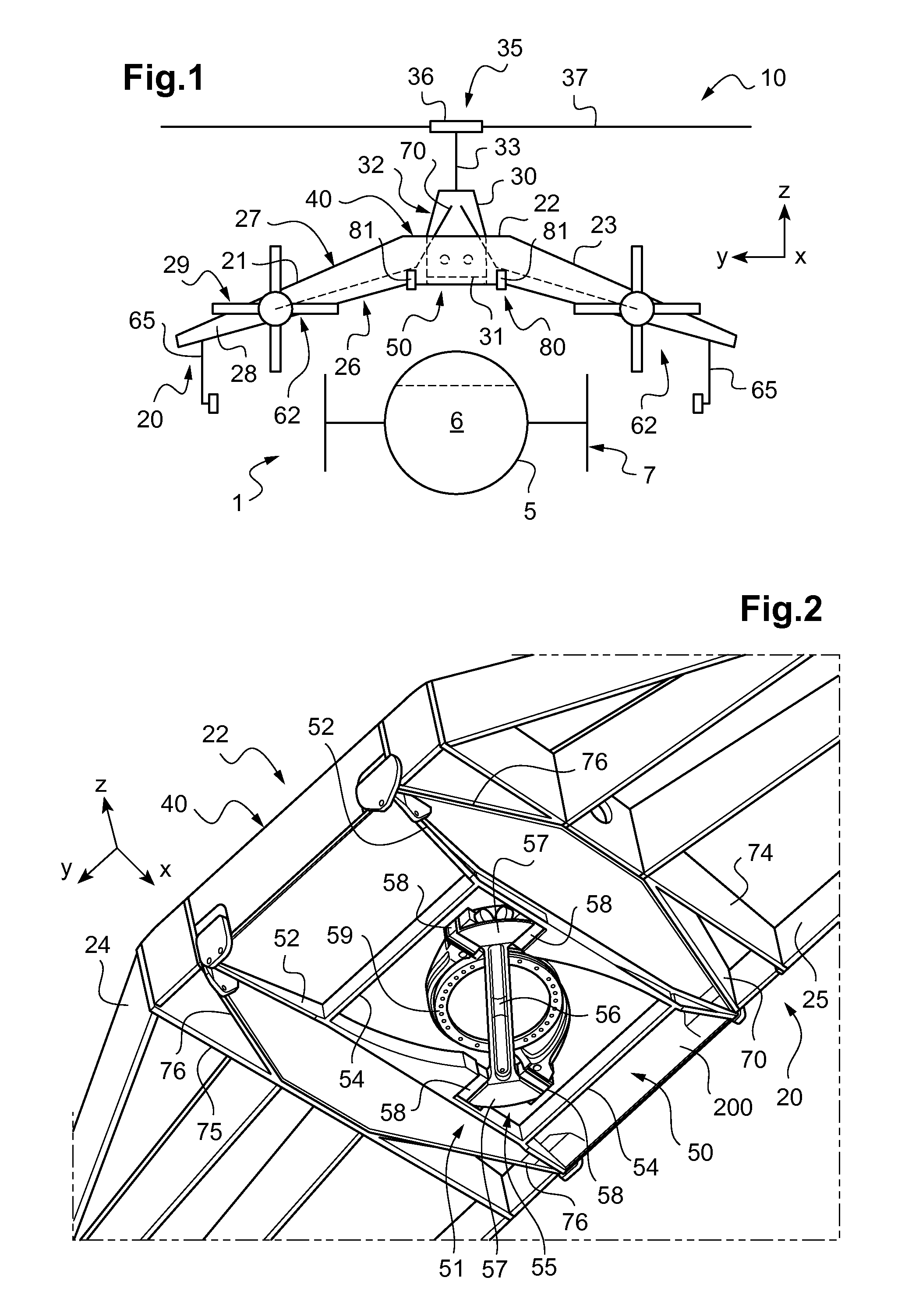 Removable lift assembly for a rotorcraft, and a rotorcraft