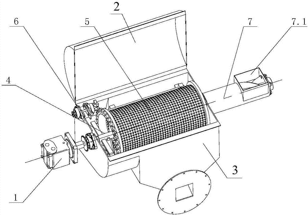 Differential cylinder screen for rape combine harvester cleaning