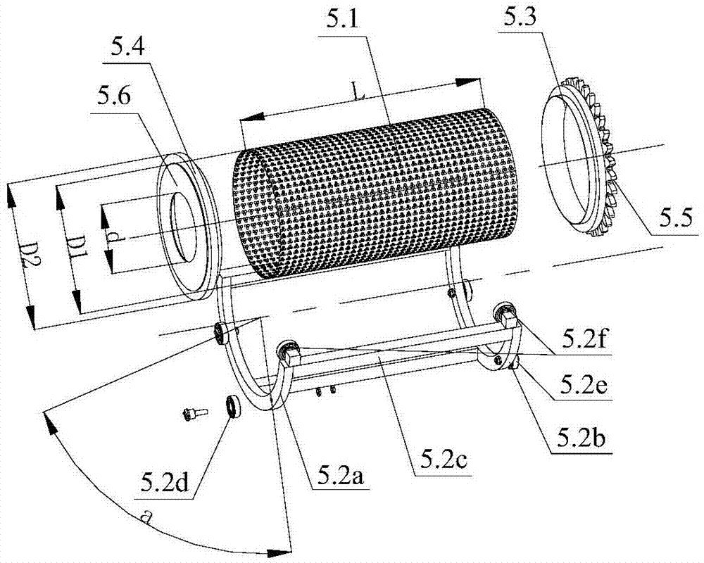 Differential cylinder screen for rape combine harvester cleaning