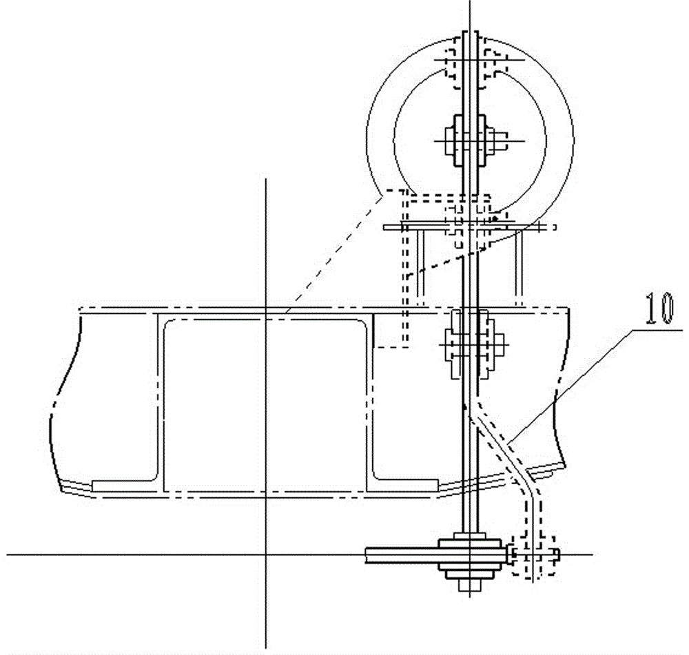 A railway funnel driver brake device