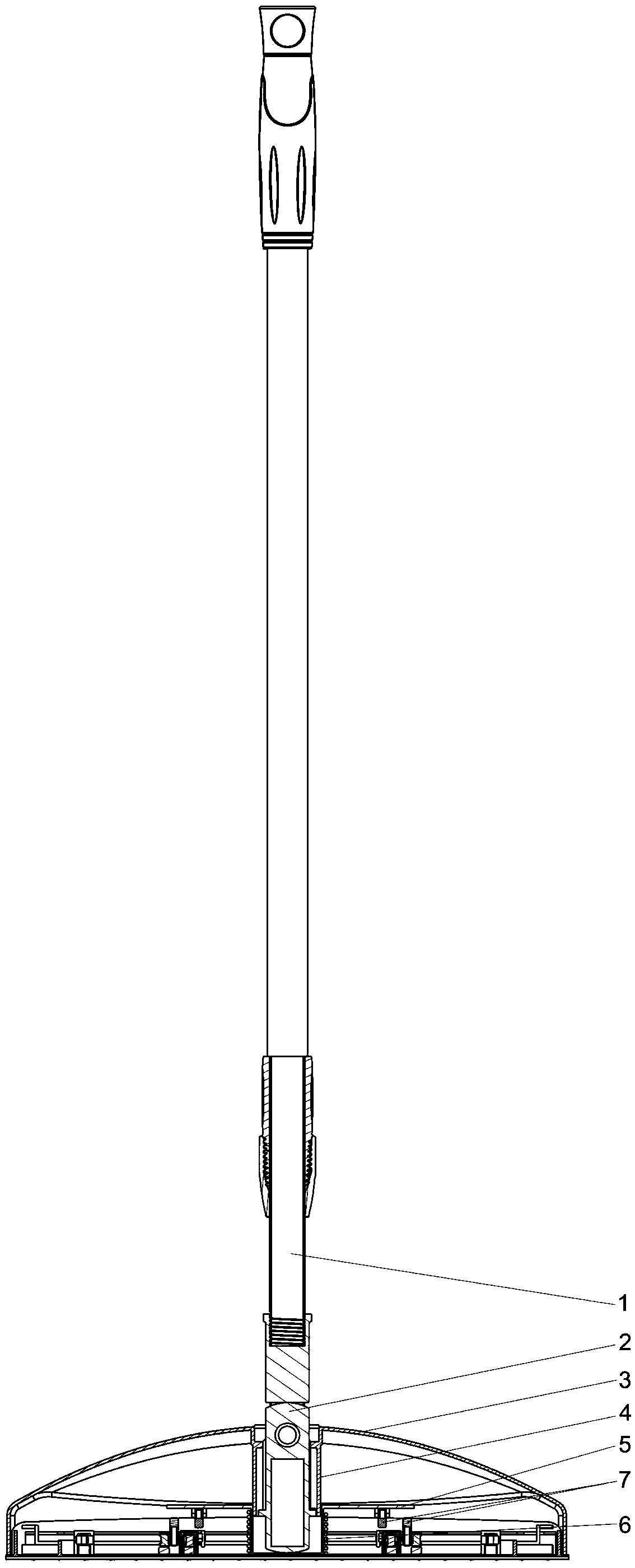 Hand-pressing cloth clamping mop