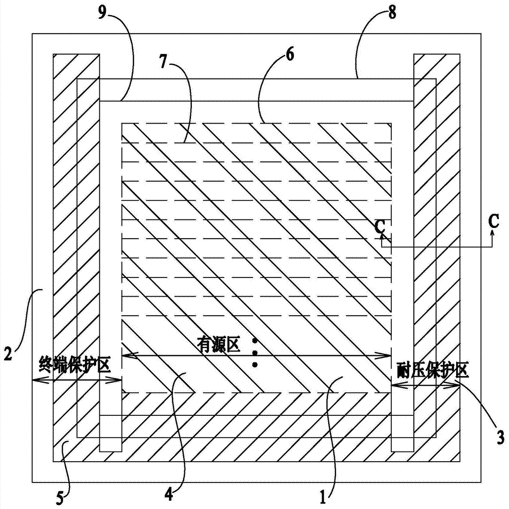 Using charge coupling to realize voltage-resistant power mos device and preparation method thereof