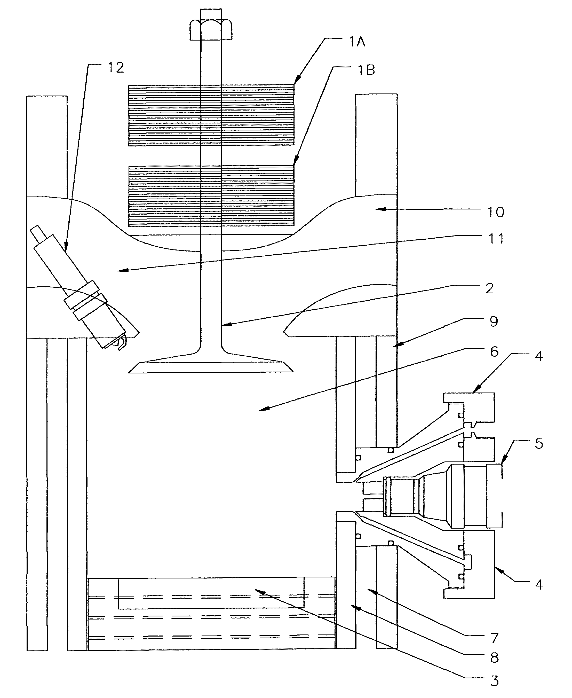 Internal combustion engine having an electric solenoid poppet valve and air/fuel injector