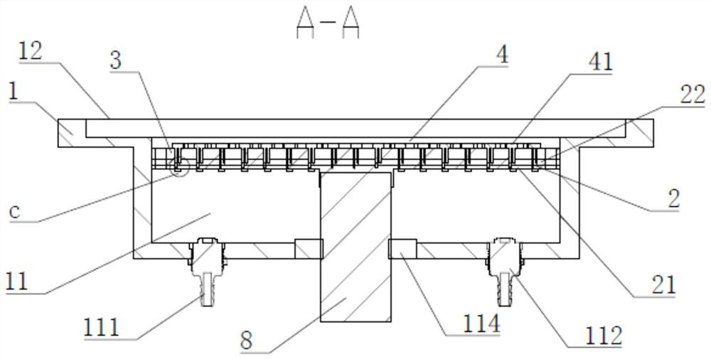 Module splicing type phased array transducer