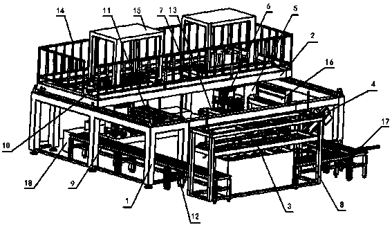 Automation assembly line device for updated version hot-dip galvanizing