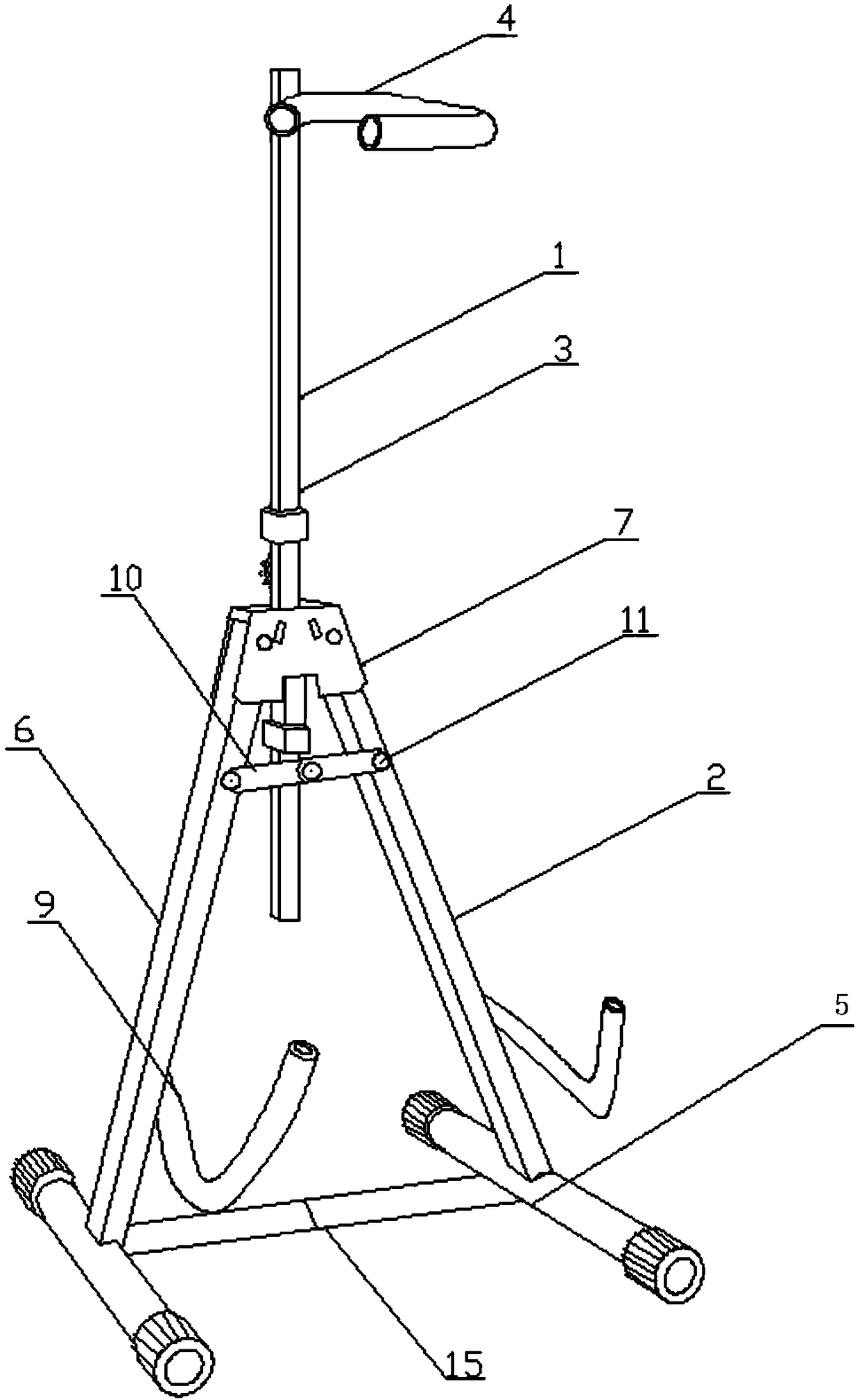 A portable support for a music instrument