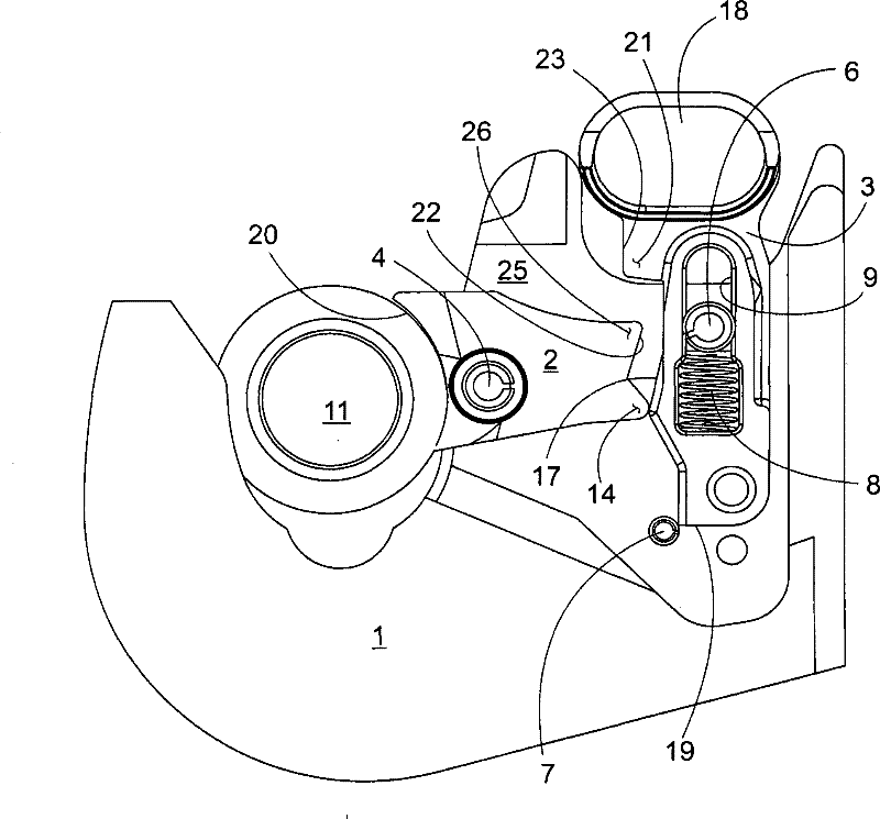 Coupling hook particularly for the lower arms of a three-point linkage of a tractor