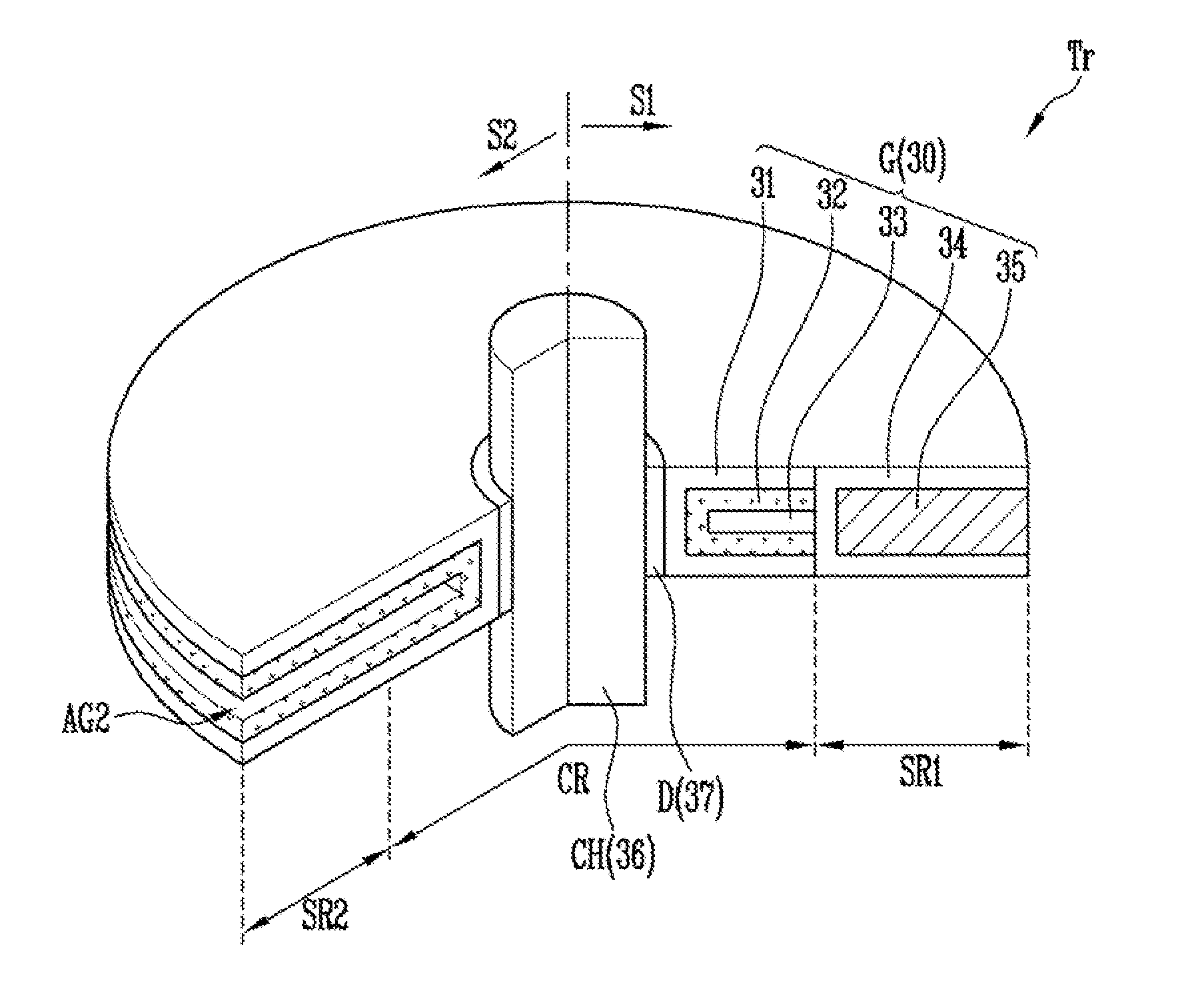 Transistor, semiconductor device and method of manufacturing the same