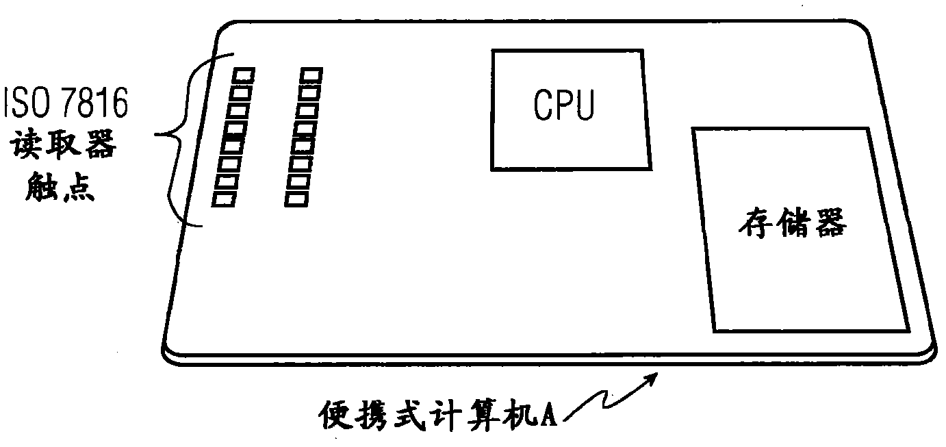 Portable computing system and portable computer for use with same