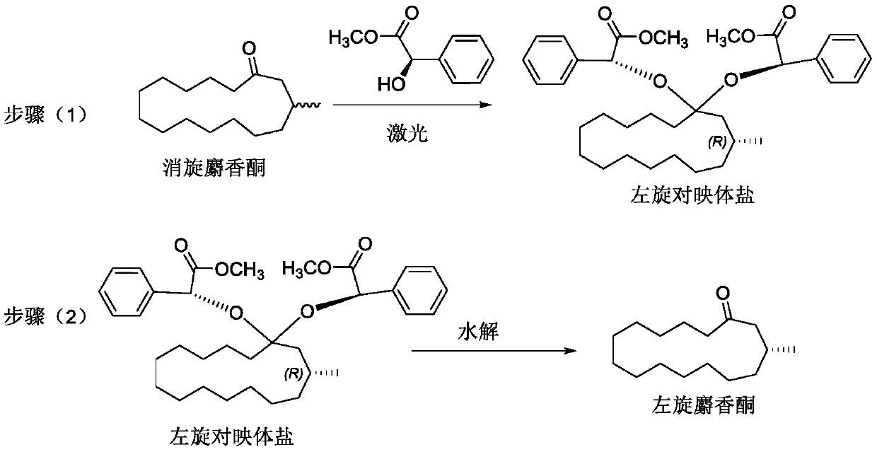 Method for preparing L-muscone