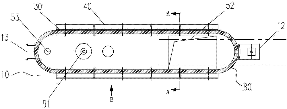 Method for treating copper concentrate through improved side blowing molten pool melting furnace