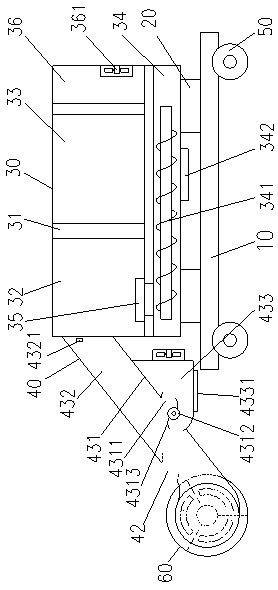 Environment-friendly drag-type leaf collection machine