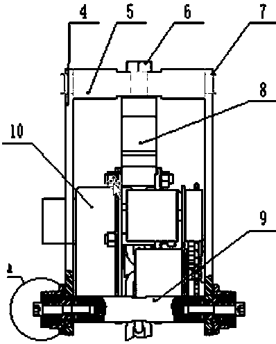 A gantry-type double-speed emergency correction device for oil and gas transmission pipelines in goaf subsidence areas