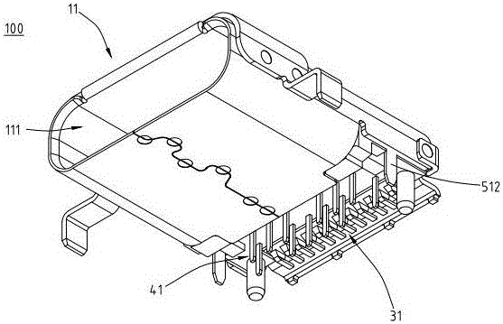 Electrical receptacle connector