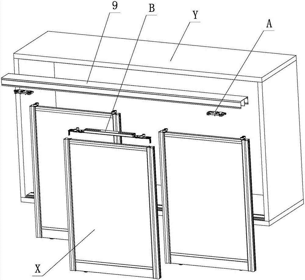 An adjustable two-way damping structure for furniture sliding doors